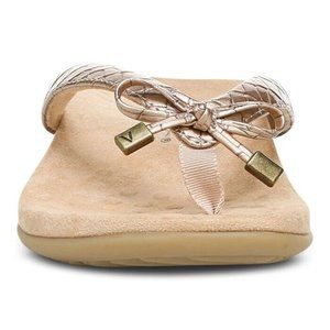 Womens Vionic Bella II Croc Toe Post Sandal Rose Gold 7.5 M (NWB)
